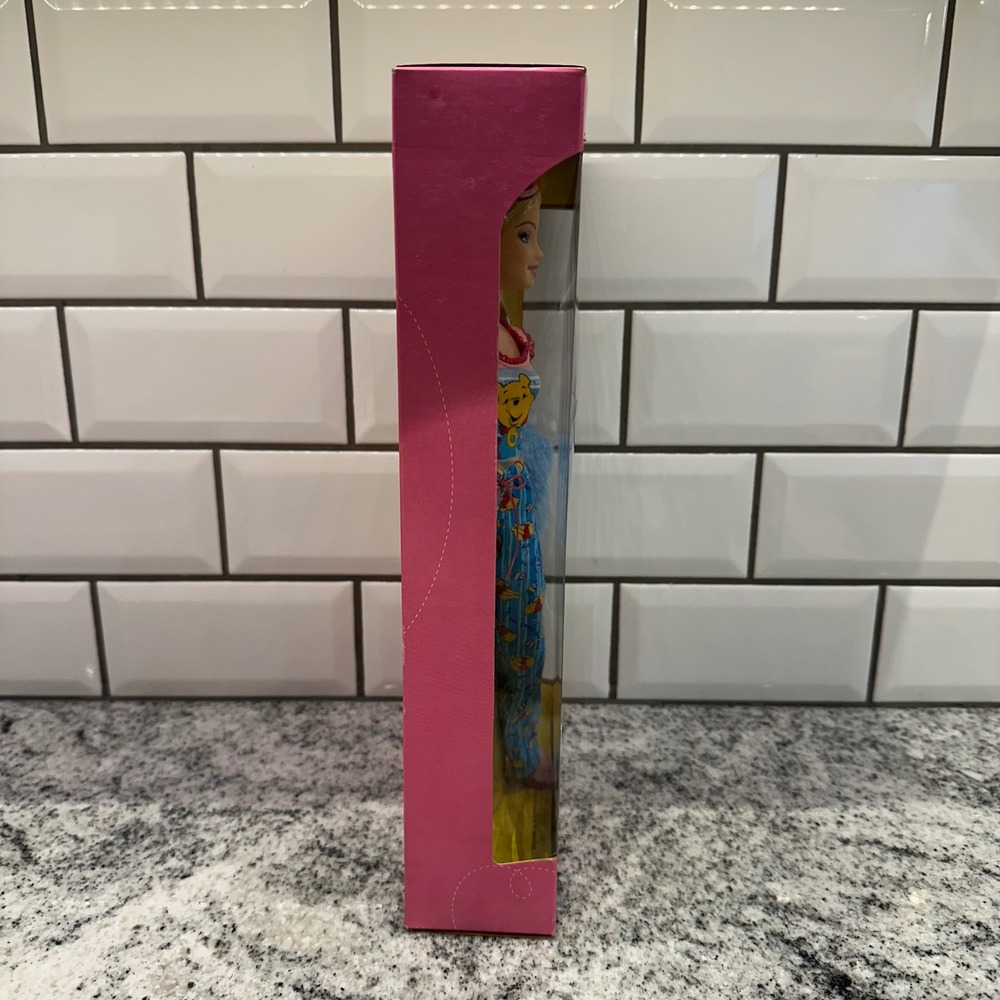 Mattel Barbie 12" Winnie the Pooh Pink Blue Pajamas Y2K Kidcore H6469 New In Box - Picture 4 of 10